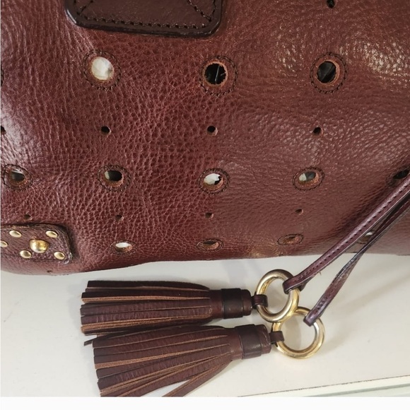Like New!Marc Jacob's ( Made in Italy), Laser Cut Brigittte Brown Satchel bag - Picture 14 of 14